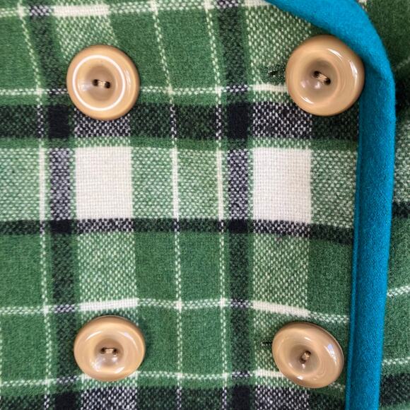 Anthropologie Tabitha Sz XSP Piper Plaid Coat Wool Blend Twee Retro Swing Style - Picture 15 of 16